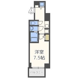 S-RESIDENCE難波Brillerの物件間取画像